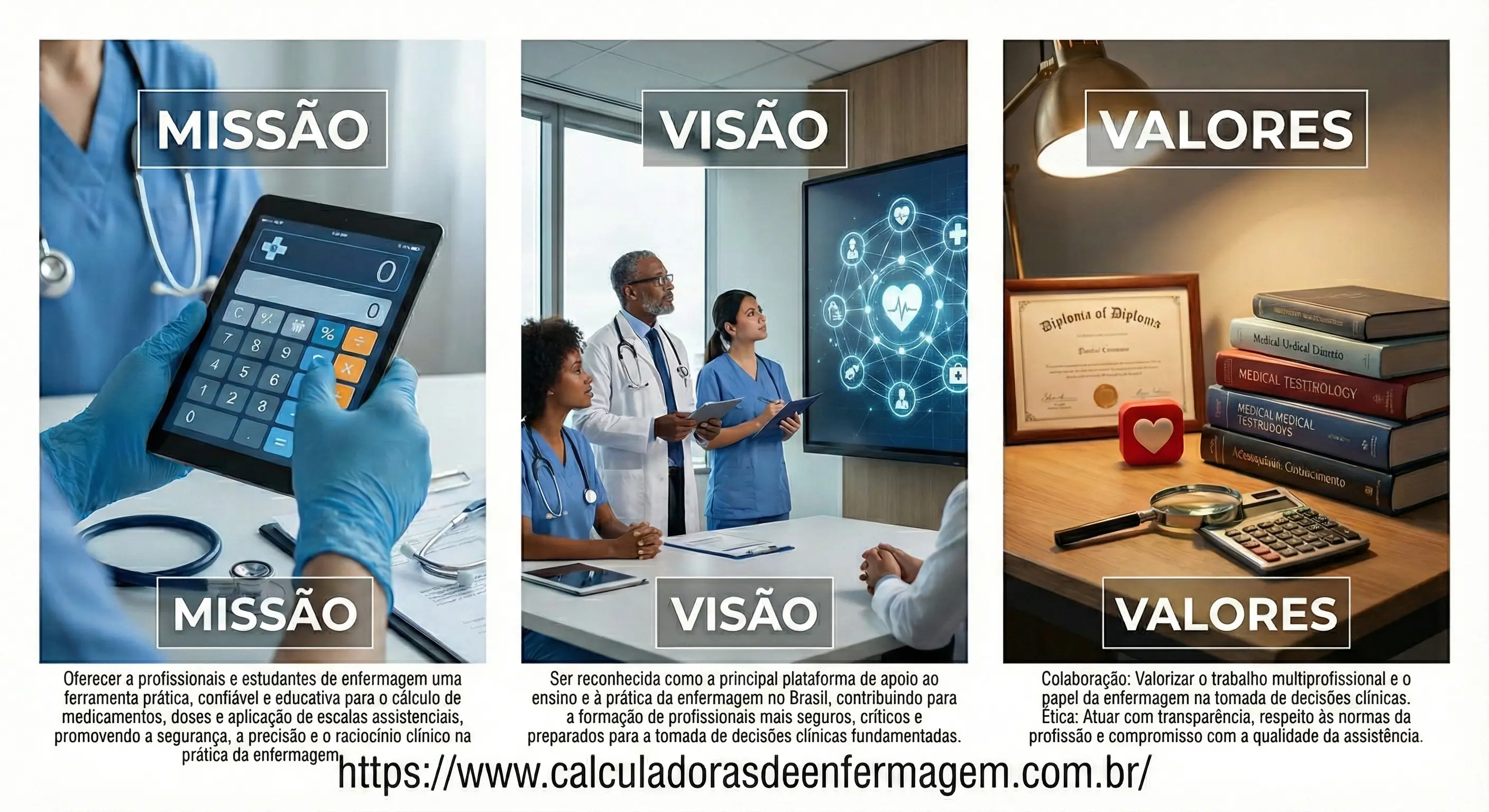 Missao Visao E Valores Calculadoras De Enfermagem